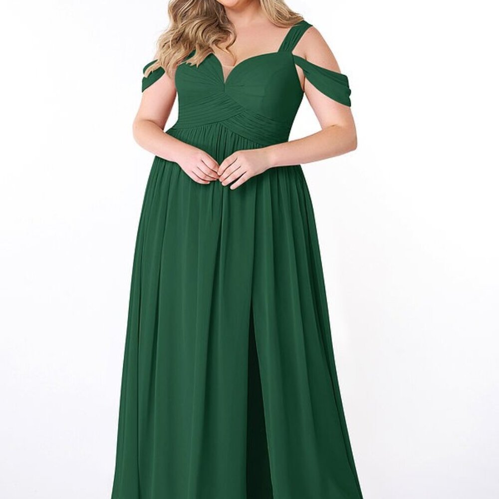 Dark Green Azazie Lianne Dress